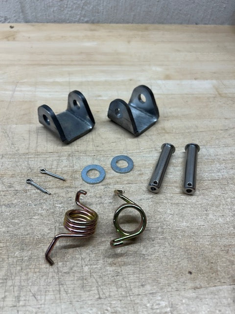 Kinetic MX Weld-On YZ Peg Mounts W/Pin & Spring Kit